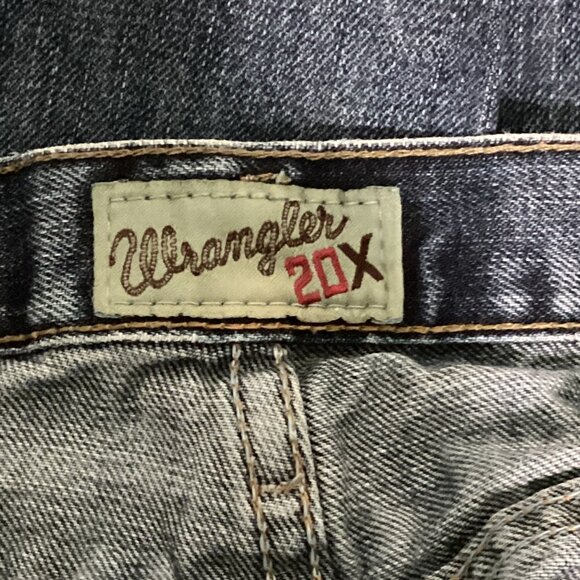 Wrangler 20X Men's Jeans 31 X 36 Dark Blue Straight Leg - Picture 7 of 13